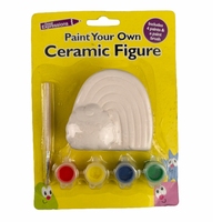 Bisque puzzle peint en céramique pour enfants, figurine vierge, embryon blanc, bricolage, graffiti, coloration, céramique, réservoir de rangement de jouets