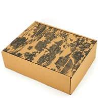 Échantillon gratuit Boîte d'expédition en papier ondulé de couleur brune Emballage en carton pour liqueur de vin 3 bouteilles