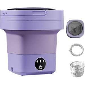 Portable <strong>Collapsible</strong> Automatic Electric <strong>Washing</strong> <strong>Machine</strong> with Plastic Tub All-In-One Washer/Dryer for Household Use - Product Image 1