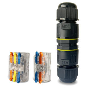 Outdoor Waterproof Quick Connect <b>Adapter</b> & Terminal Block 2-Pin/3-Pin Straight-Through Split Cable <b>Connector</b> - Product Image 1