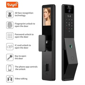 Tuya Smart Digital Lock Video <strong>Intercom</strong> <strong>Code</strong>-based Unlock for Wood Aluminum Steel Brass Doors Memory Card Cloud Data Storage - Product Image 2