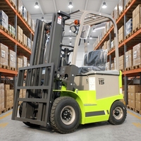 Forklift Counterbalance FB15Z Berkualitas Tinggi Efisiensi Tinggi 1.5 Ton Forklift Listrik Baterai Asam Timbal untuk Pabrik Pengolahan Makanan