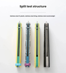 Couteau papillon d'entraînement non affûté en acier inoxydable, double couche, avec patch PC, pour la pratique - Product Image 6