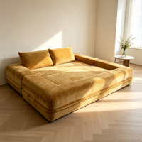 Sofá Cama Expandible Empotrable que se Convierte en Cama al Instante, Chenilla, Esponja y Algodón Aeróbico 180T para Sala de Estar y Dormitorio