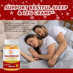 Private Label Magnesium Softgels with Calcium Magnesium Food Grade 120 Count to Supports Brain and Sleep Function Herbal Softgel - Product Image 5