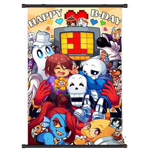 60*90cm tường Áp phích tùy chỉnh in cuộn treo hình ảnh không thấm nước áp phích CuộN sơn cho người hâm mộ của Anime undertable - Product Image 1