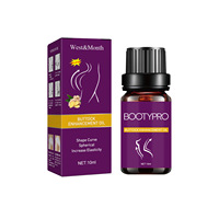 Produits de massage corporel pour l'agrandissement des fesses et des hanches, huiles pour le lifting des fesses, marque privée West Month