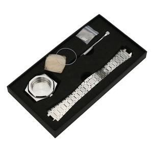 Piezas de reloj de acero inoxidable, 316L, 20ATM, compatible con SKX007, NH35, NH36, movimiento <span class=keywords><strong>sin</strong></span> anillo, funda con juego de reloj de pulsera, novedad - Product Image 5