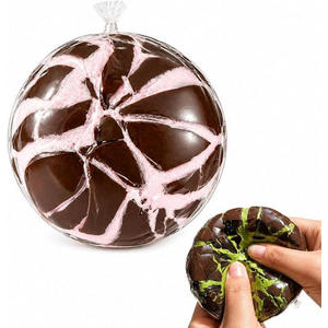 Juguete de pelota blandita con gradiente de arcoíris, juguete suave para aliviar el estrés, para niños, adultos, oficina, escritorio, diversión y juego sensorial - Product Image 1
