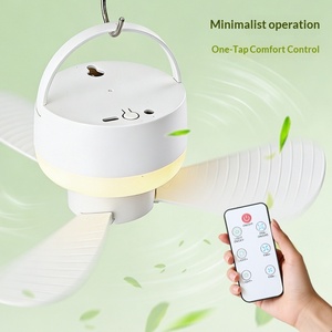LED Rechargeable Light Mini <strong>Ceiling</strong> <strong>Fan</strong> <strong>Remote</strong> <strong>Control</strong> Student Dormitory Outdoor Camping USB for Upper Bed Bedroom Summer China - Product Image 5