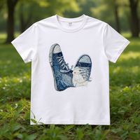Camiseta Unisex 100% Algodón Jersey Estampada 210GSM Casual Transpirable y Duradera