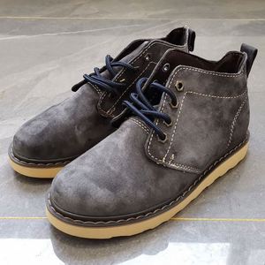 New Style High Quality Custom Ankle <b>Boots</b> Men's Suede Leather Lace up Round Toe Sports <b>Boots</b> - Product Image 5