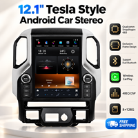 Récepteur multimédia Android double Bluetooth pour Chevrolet Silverado GMC Sierra 2019 2020 2021 12,1 pouces 8+128G écran tactile