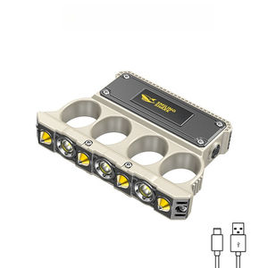 Lampe de travail LED magnétique en alliage d'aluminium rechargeable par USB, étanche, portable pour le camping en plein air, brise-vitre d'urgence pour la randonnée - Product Image 1