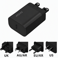 Chargeur mural original Au Eu Us Uk Pd Gan Type C 45W Super Rapide PPS pour Samsung Infinix iPhone Téléphone portable USB C