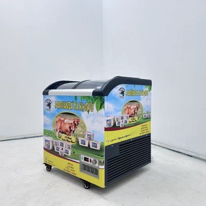 Hot Sales Ice Display <b>Freezers</b> Popsicle <b>Freezer</b> 280L/350L/450L Curved Top Glass Door Osd-128-70/osd-148-85/osd-318-105 Gelato Fr - Product Image 2