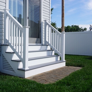 Ringhiera per Balcone in <span class=keywords><strong>PVC</strong></span> da Esterno, Ringhiera per Scale in Vinile, Recinzione Economica in Plastica Bianca per <span class=keywords><strong>Balconi</strong></span>, Recinzione Verticale per Balcone - Product Image 6
