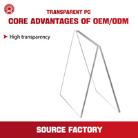 Panneau en polycarbonate transparent coulé, résistant aux hautes températures, taille personnalisable, pour utilisation en extérieur, pour thermoformage