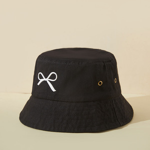 En stock Chapeau bob de pêcheur en coton lavé avec nœud en silicone, tendance, pour femme, décontracté, pour les voyages en groupe, à bord court, polyvalent, lavable - Product Image 4