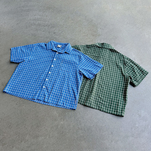 Men Boxy Fit Embroidery Flannel <strong>Check</strong> Plaid Oversized Casual Button up Custom <strong>Shirt</strong> - Product Image 1