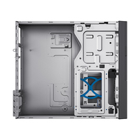 Mince Métal Plastique ATX Mini Mini-ITX Boîtier d'ordinateur Mode Horizontal Bureau Entreprise PC Système Constructeur avec Audio Avant Port
