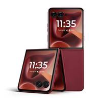 Smartphone Razr 60 Ultra Android 2025 Grosir Deca Core 144Hz Layar Lipat Bahasa Inggris Dual SIM 5G Baterai 7000mAh Layar OLED
