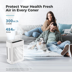 Purificador de Aire para el Hogar con Filtro H13, Gran Capacidad para Habitaciones de hasta 2200 pies cuadrados, Ideal para Mascotas, Pantalla AQI, Modo de Sueño, Tuya 360, Oferta 2026 A - Product Image 2