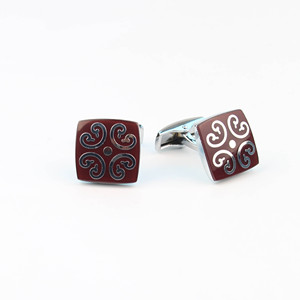 <span class=keywords><strong>Gemelli</strong></span> Vintage con Motivi per Gioielleria Maschile, <span class=keywords><strong>Gemelli</strong></span> <span class=keywords><strong>in</strong></span> Vetro per Camicia, Bottoni per Polsini di Marca, Colore <span class=keywords><strong>Argento</strong></span> - Product Image 6