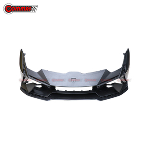 ชุดกันชนหน้าคาร์บอนไฟเบอร์แบบแห้งสไตล์ Te-nica สำหรับรถยนต์ Lamborghini Huracan LP580 LP610 LP640 - Product Image 3
