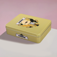 Boîte en étain personnalisée de qualité alimentaire, boîte en étain haut de gamme, boîte en étain conçue sur mesure, boîte en étain pour jeux