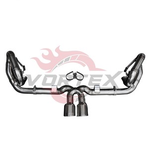 ท่อไอเสียแบบตรง Vortex SS304 สำหรับรถ Porsche 911 991 GT3 4.0 แบบ Center Exit Muffler Delete ระบบเพิ่มประสิทธิภาพ - Product Image 5