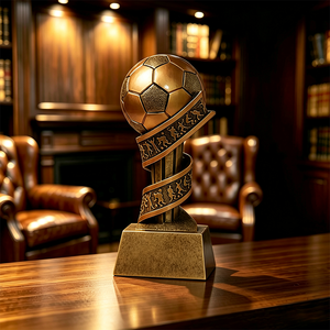 Trofeo Grande da Campionato, Coppa Classica in Resina per Premi Sportivi, Coppa Vincitore Oro Argento per Tornei e Competizioni con Logo Personalizzabile - Product Image 1