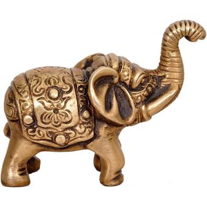 PARIJAT HANDICRAFT's Brass <b>Elephant</b> Showpiece Elegant Home and Office <b>Decor</b> Accessory - Product Image 4