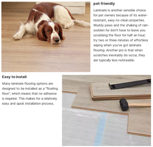 Không thấm nước chống trượt quickstep bấm vào Laminate sàn gỗ AC5 12 mét HDF Laminate sàn bấm vào ván - Product Image 3