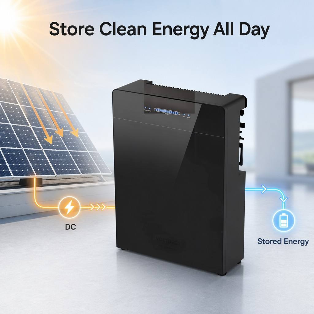5kw All in One Hybrid Solar Energy System Emergency Home Backup Power Plug and Play EU Stock · image 2