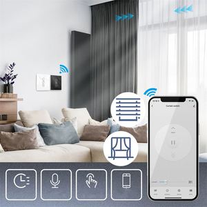 Interruptor Inteligente para Cortinas Wifi X329, Interruptor Táctil de Vidrio Curvo para Persianas Motorizadas Eléctricas, Compatible con Alexa y Google Home - Product Image 3