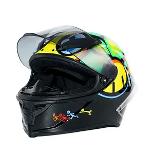 Casque complet de moto personnalisé de nouvelle mode Vente en gros d'usine Casque de moto pour hommes