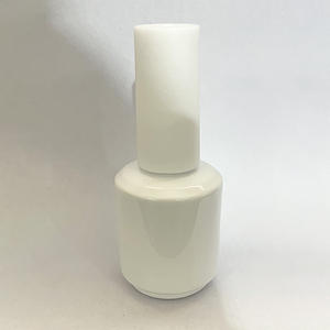 Botella de Vidrio de Lujo para Esmalte de <span class=keywords><strong>Uñas</strong></span> Vacía de 15 ml, Botella de Vidrio Negra para Aceite de Cutícula, Botella de Vidrio Transparente para Esmalte de <span class=keywords><strong>Uñas</strong></span> con Pincel de Abanico Redondo - Product Image 5