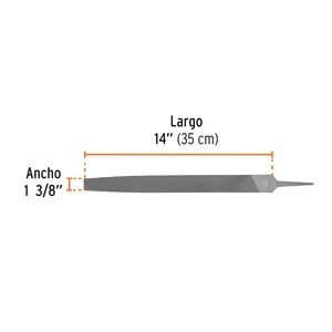 Caja de 6 limas planas Muza de 14', TRUPER - Product Image 2