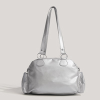 Sac à bandoulière transparent en PU de style japonais et coréen, grande capacité, avec fermeture éclair, sac à main à bandoulière, deux sangles pour un usage quotidien