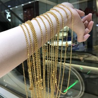 AVEC MOULE À L'INTÉRIEUR De Luxe Mode Réel AU750 Pur Collier En Or 18K Femmes Dames Femme Mariage Fiançailles Mariage Fine Jewelry
