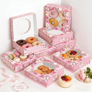 Caja de 12 Galletas para el Día de la <span class=keywords><strong>Madre</strong></span>, Cajas de Regalo para Galletas, Cajas de Pastelería con Ventana para Fiestas del Día de la <span class=keywords><strong>Madre</strong></span> - Product Image 2