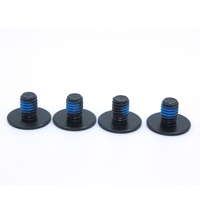M2 à M8 Vis à tête hexagonale à six pans creux en laiton noir M3.5 M4 avec système de mesure métrique en pouces à filetage bleu