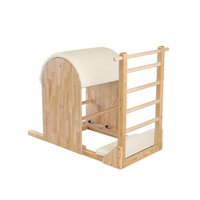 Chaise de Pilates stable, lit de Pilates en chêne, kit d'exercices à domicile, machine de Pilates Reformer pour entraînement