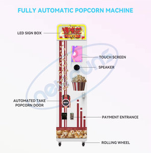 自動ポップコーンマシン |   業務用電動ポップコーンメーカー（自動攪拌機能付き） |   家庭とビジネスに最適 - Product Image 3