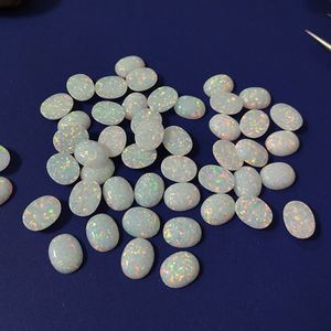 Lab Create Opal Stones Ópalo sintético Oval Cabochon Gemstone para DIY Joyería hecha a mano - Product Image 2