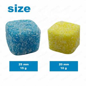 Exfoliación corporal orgánica Natural de etiqueta privada, Bola de azúcar espumosa, <span class=keywords><strong>cubos</strong></span> exfoliantes a granel - Product Image 3