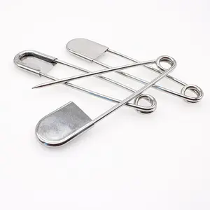 Grandes épingles de sûreté, grandes épingles de sûreté en acier inoxydable pour le linge robuste, taille 5 pouces (127mm) - Product Image 3