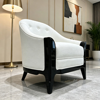 Fauteuil en cuir de luxe moderne, style américain, fauteuil individuel, design pour salon, fauteuil de détente, meubles