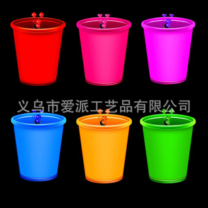 Vaso de Plástico con Cuentas Brillantes, Color Azul Rey, para Fiestas, Cumpleaños, Bodas, Decoración Estilo Neón de los 80 - Product Image 3